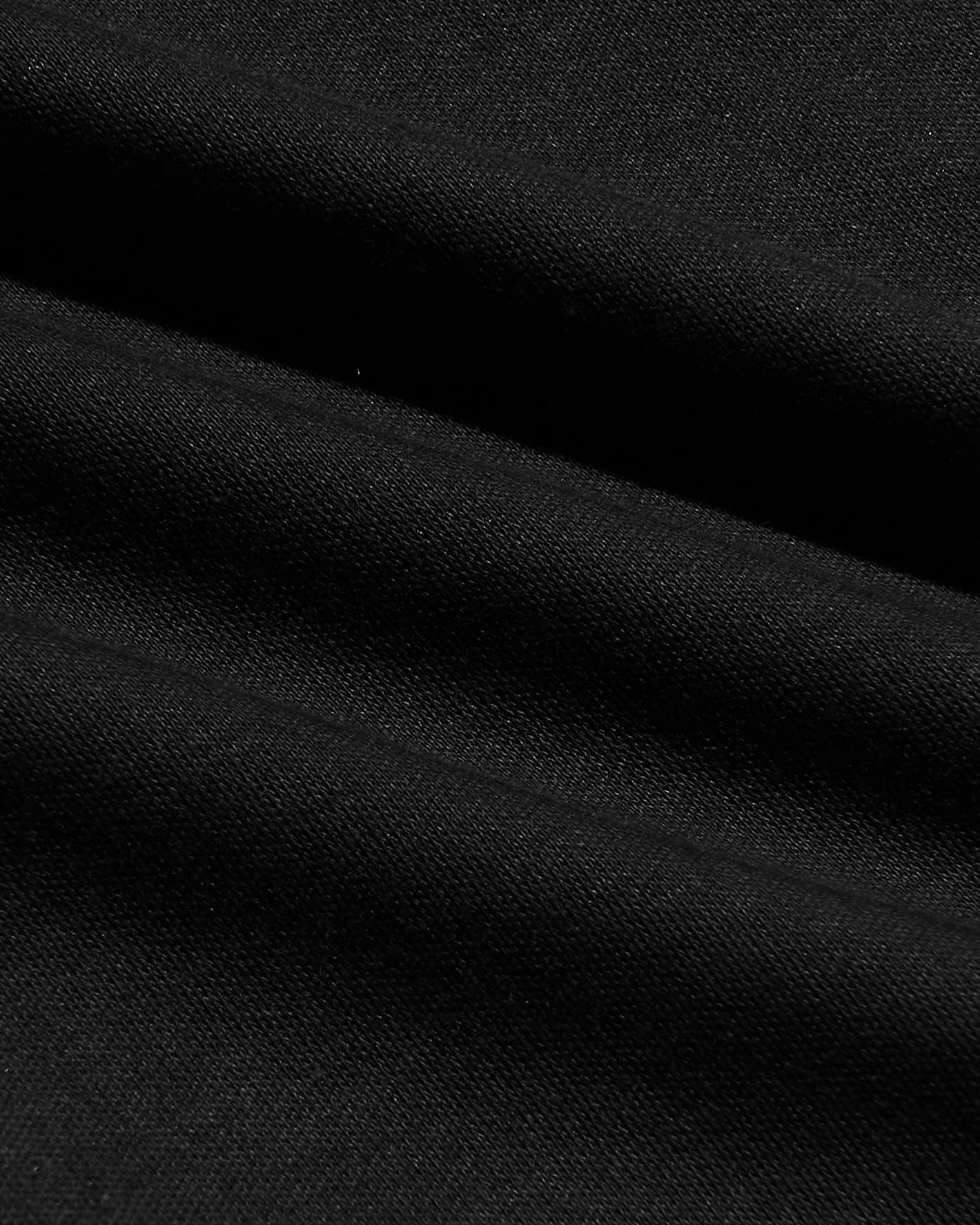 Black Pima Cotton Blend Crew