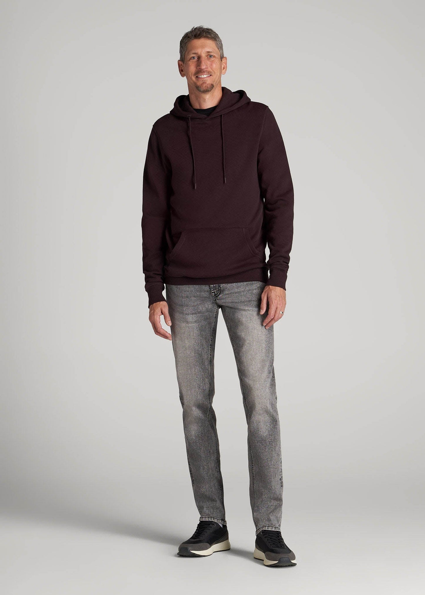 Carman TAPERED Jeans for Tall Men in Washed Faded Black