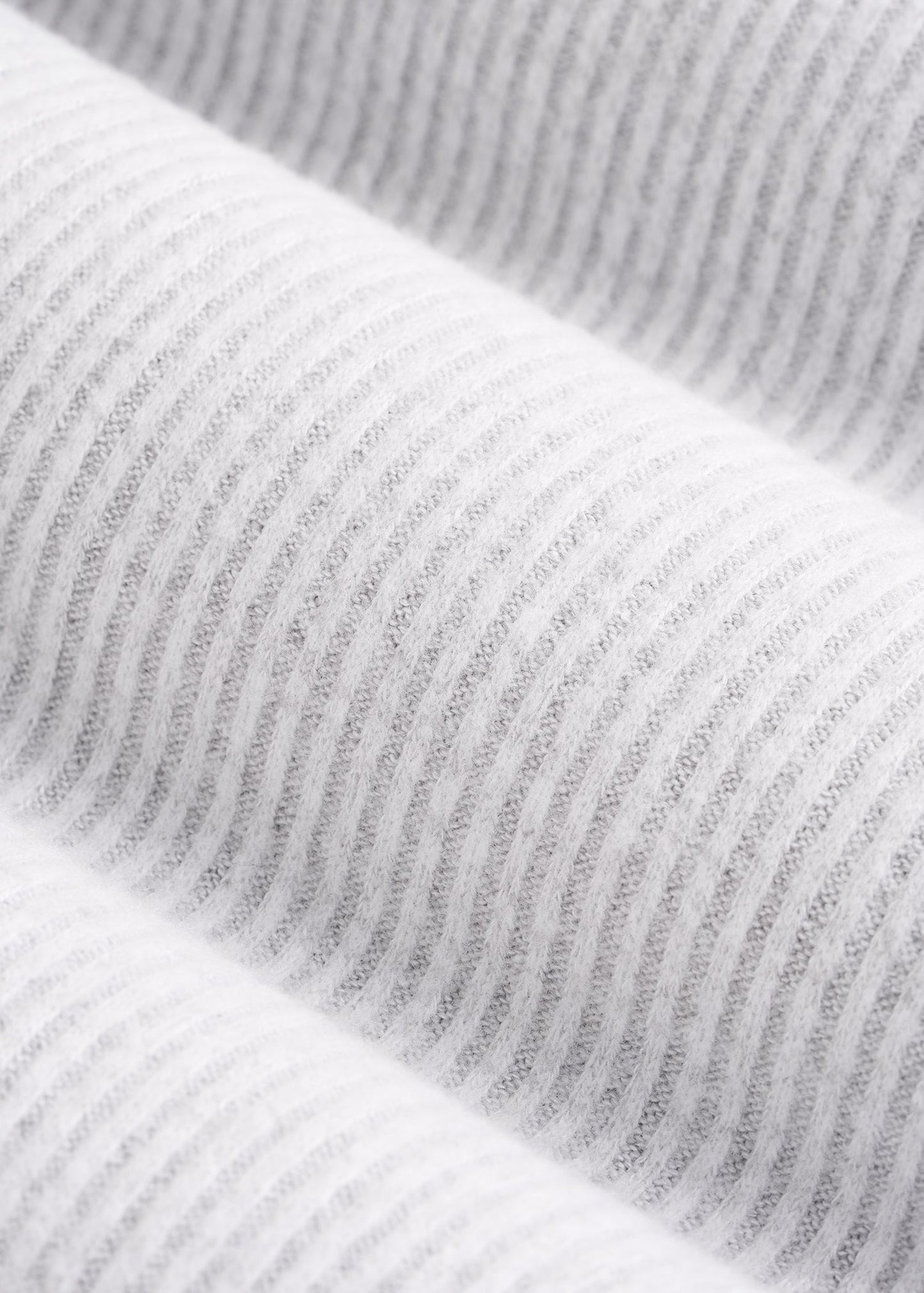 Ribbed Henley Lounge Top for Tall Women in Fog Grey Mix