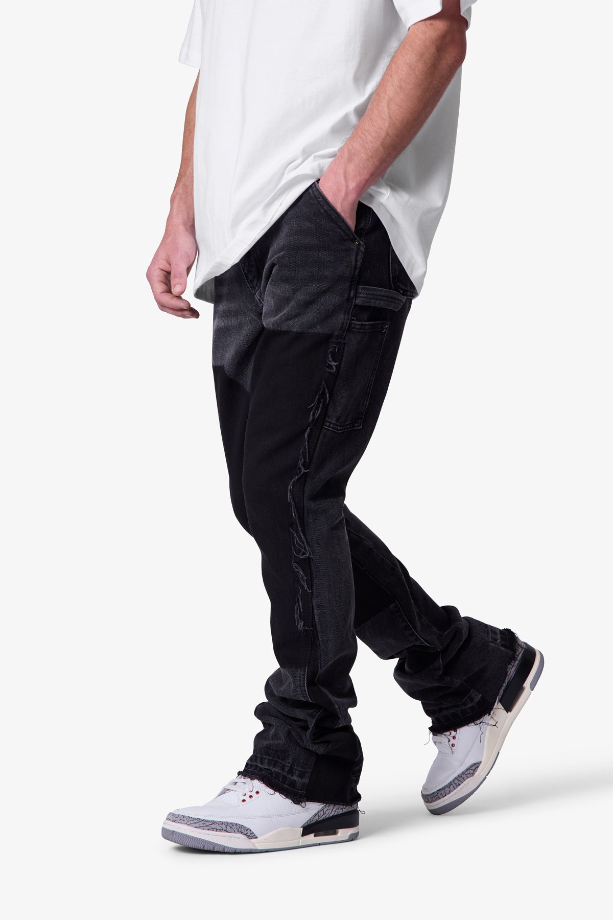 B118 Work Flare Denim - Black