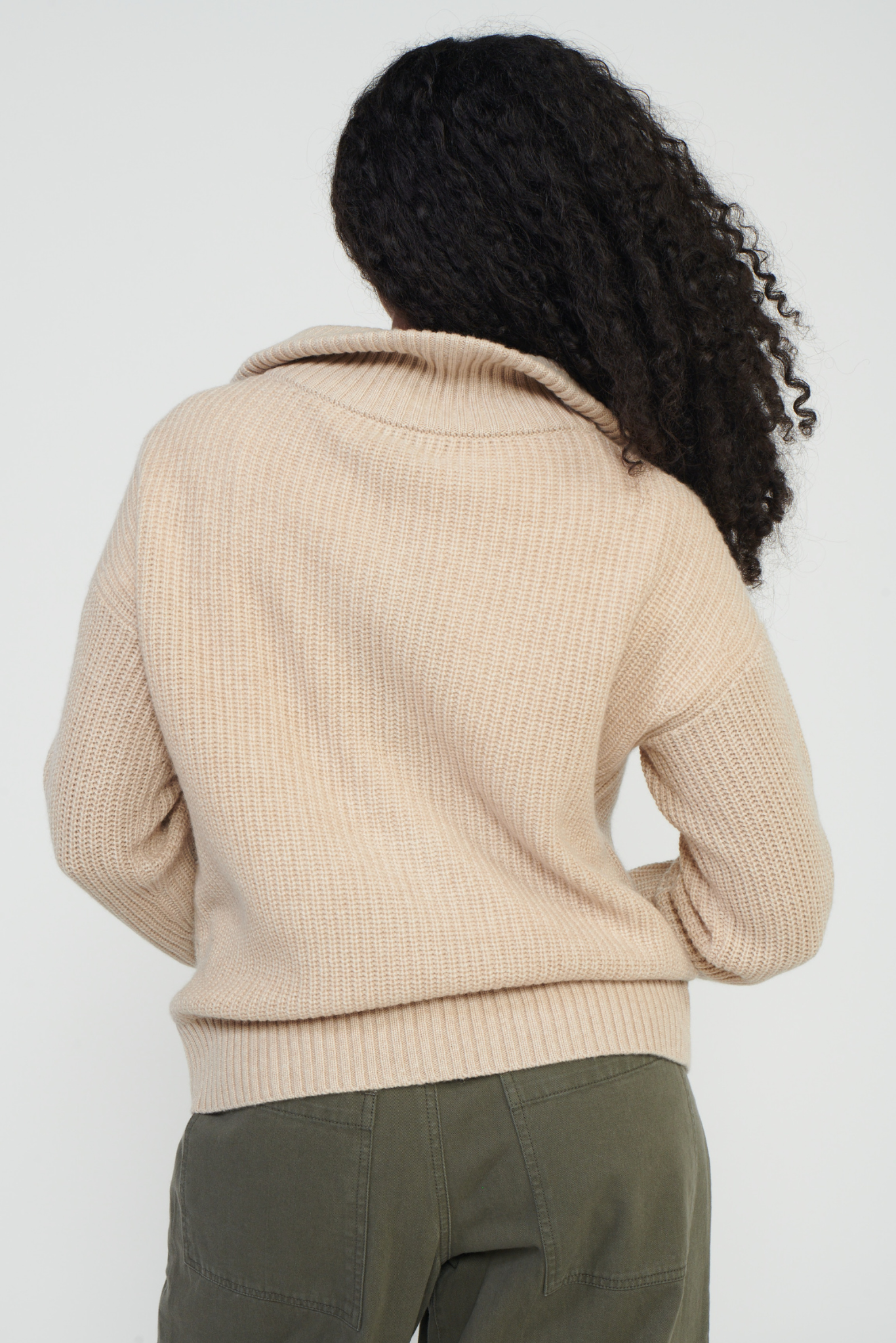 Oversized Bay Street Cashmere Zip Up