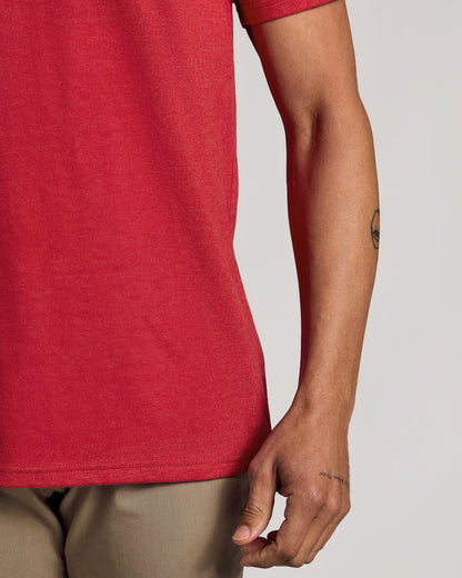 Dark Heather Lava Classic V-Neck