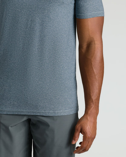 Heather Navy Tall Active Crew Neck 2.0