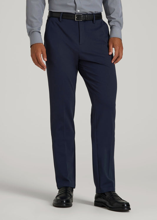 Flex Tech Suit Pants for Tall Men in Navy
