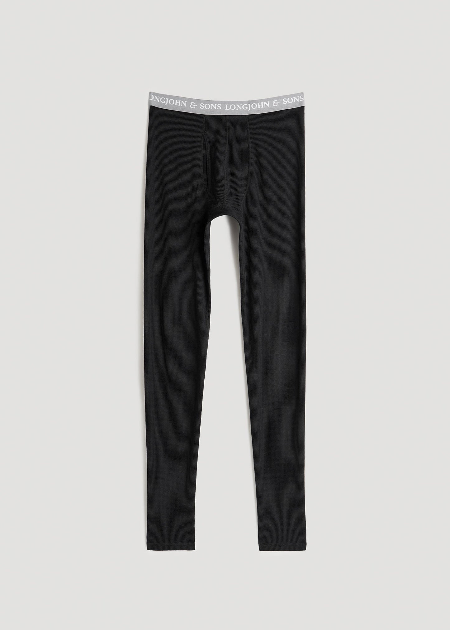 LJ&S Long Thermal Underwear for Tall Men in Black