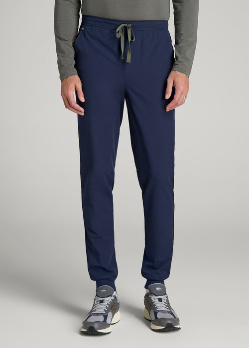 Scrub Joggers for Tall Men in Patriot Blue