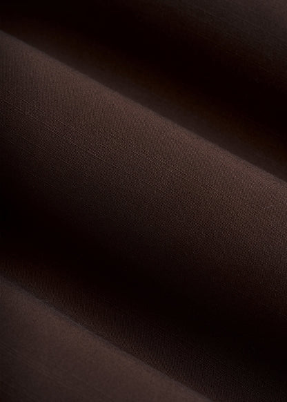 Short Sleeve Resort Shirt for Tall Men in Espresso