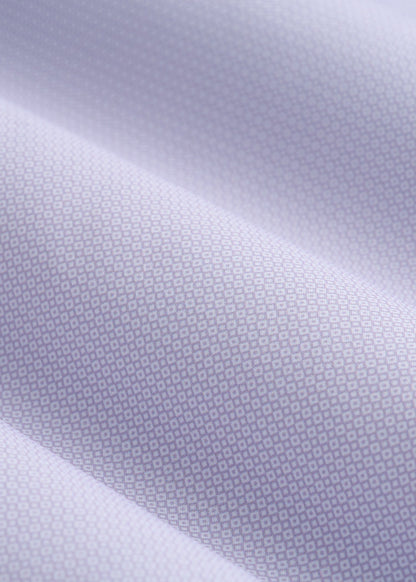 Traveler Stretch Dress Shirt in Light Violet Geometric
