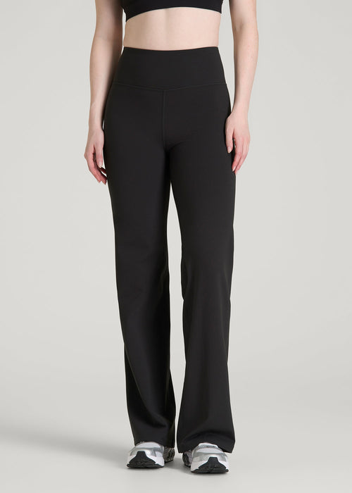 Balance Wide Leg Yoga Pants for Tall Women in Black