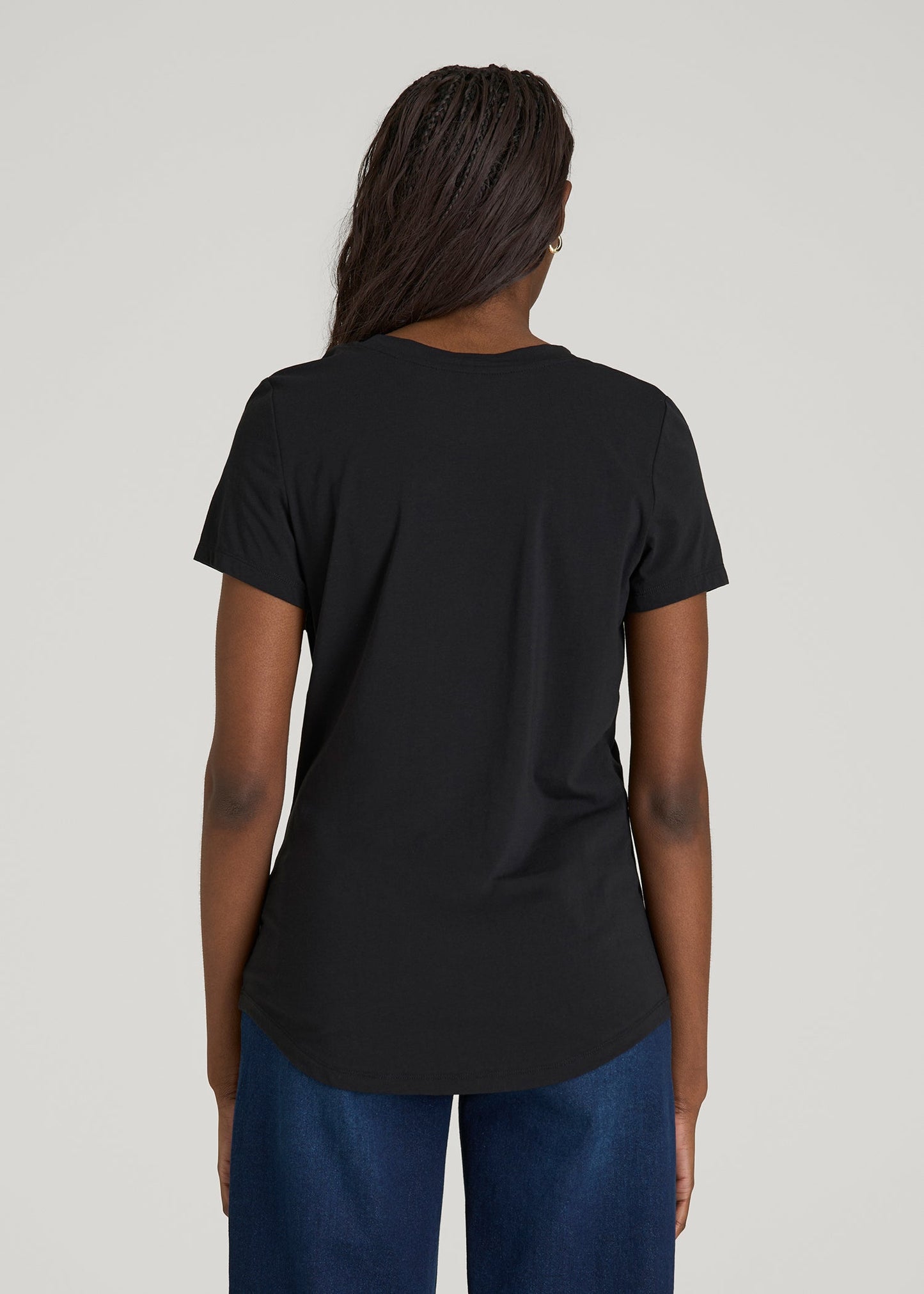 Regular Corporate Logo Tee for Women in Black