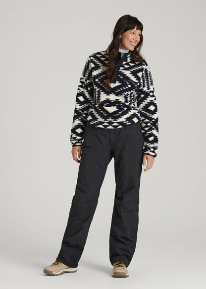 Snow Pants for Tall Women in Black
