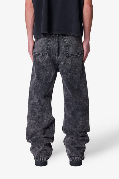 Baggy Moto Denim - Vintage Black