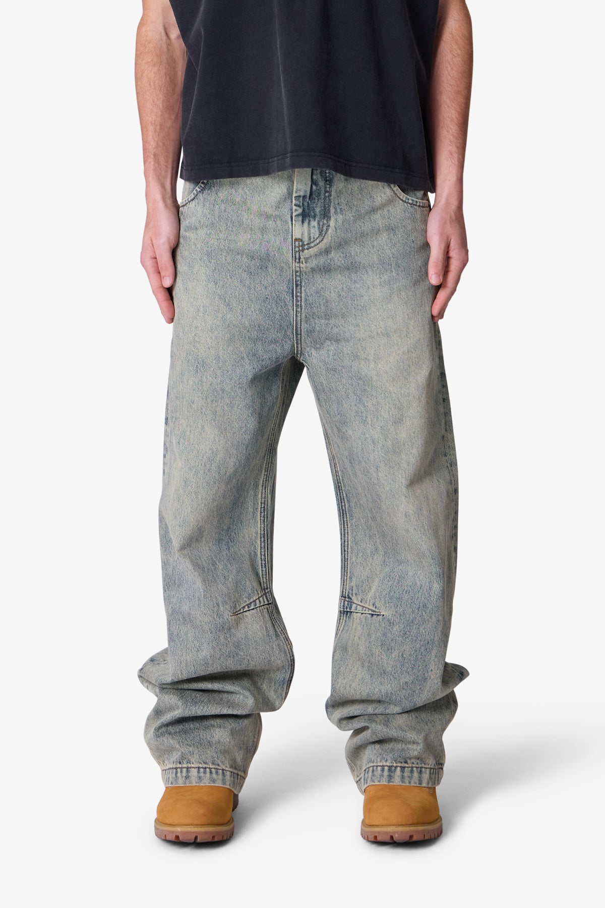 Baggy Moto Denim - Vintage Blue