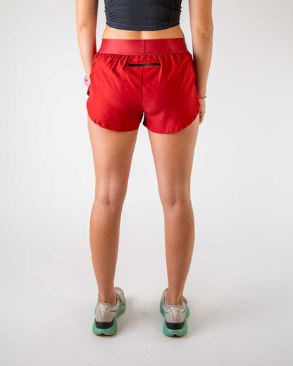 Women's Cardinal Red 1.5" Split Shorts