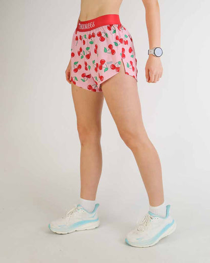 Women's Cherries 4" Split Shorts