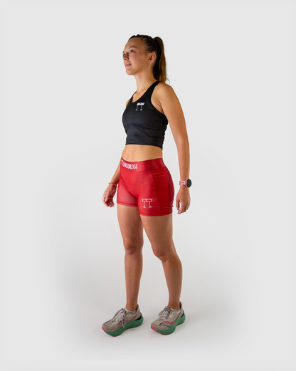 Women's Cardinal Red 3" Compression Shorts