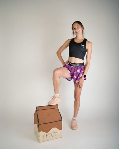 Women's Choccy Cows 4" Split Shorts