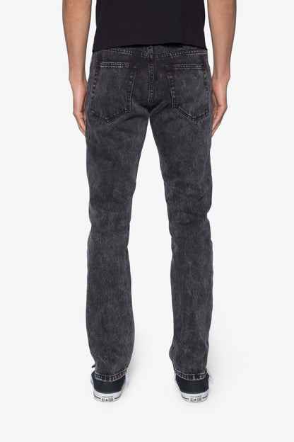 D701 Studded Turquoise Denim - Black