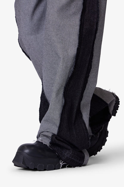 Inside Out Slip off Denim - Washed Black
