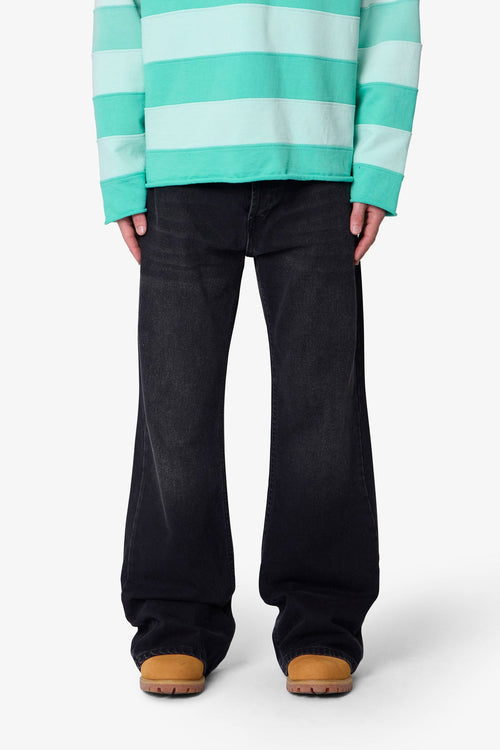 Kick Flare Denim - Washed Black