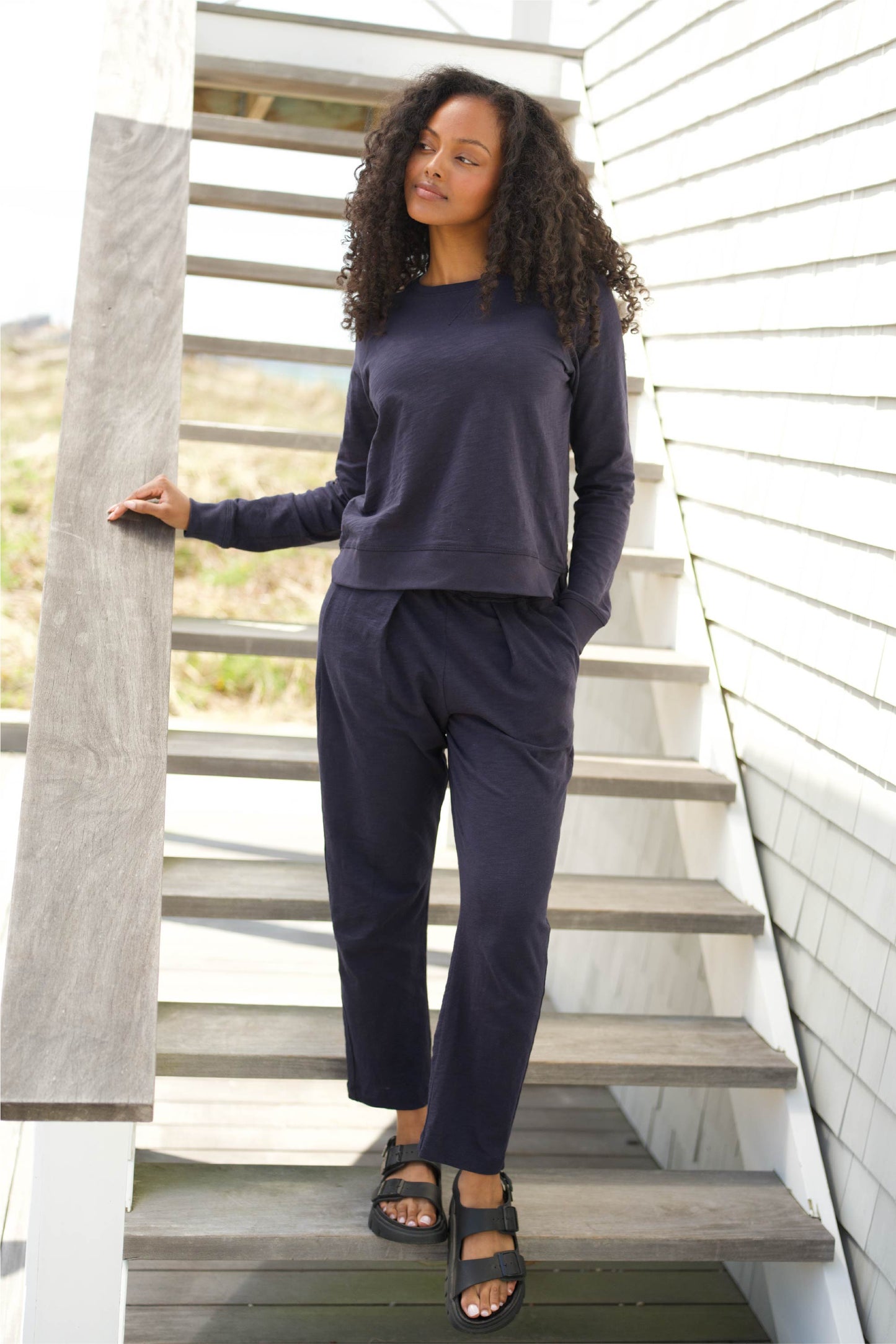 Sunset Pant in Slub Cotton