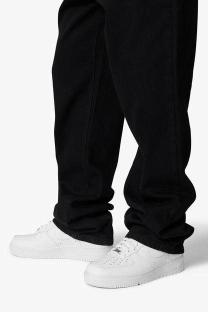 Raw Baggy Denim - Rinsed Black