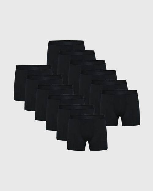 Black Boxer Trunks 12-Pack