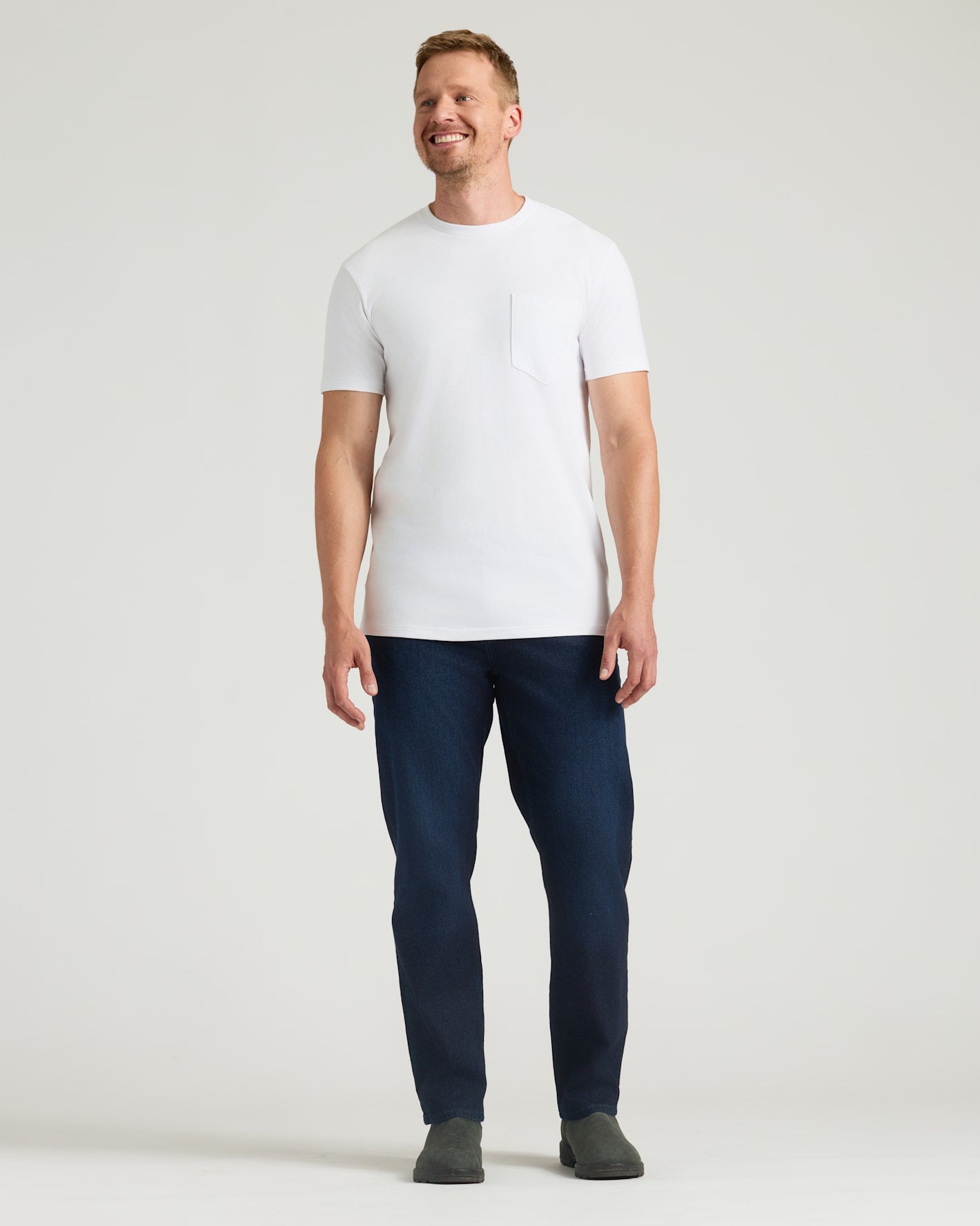 White Tall Heavyweight Pocket Crew