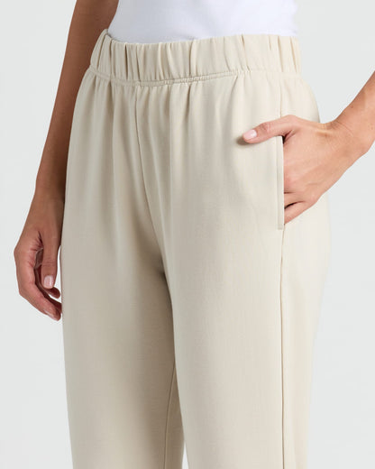 Womens Oatmeal Relaxed Joggers