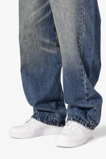 Ultra Baggy Washed Up Denim - Blue