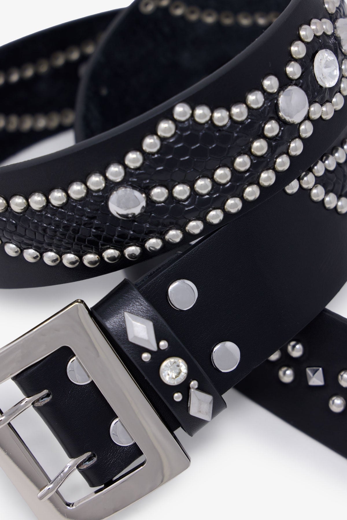 Vintage Python Belt - Black/Black