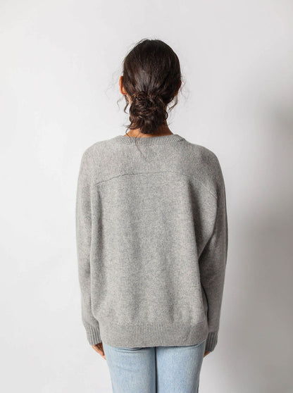 Alicia Cashmere Long Boxy Crew