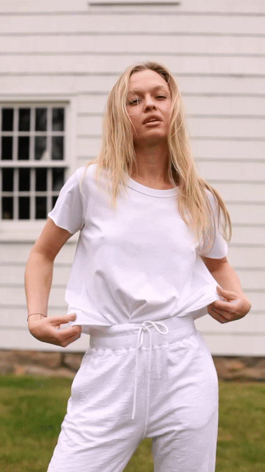 Samantha Raw Edge Tee