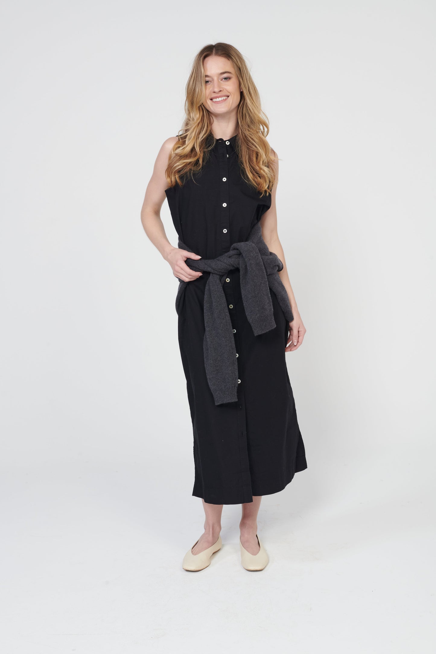 Coastal Poplin Dress